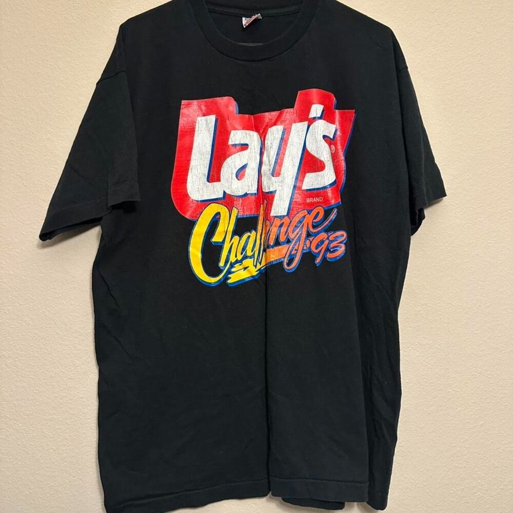 Vintage 1993 Lay’s Challenge Potato Chips Black Tee